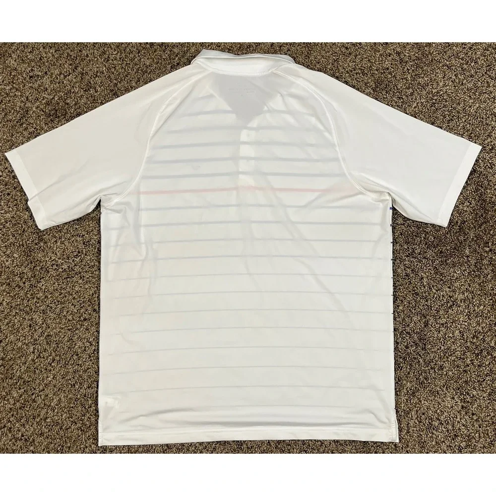 Vineyard Vines Polo Men's Sz XL Striped Lightweight Performance Golf Shirt - Picture 7 of 7